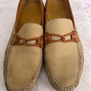 Elegant Beige and Brown Men's Loafers